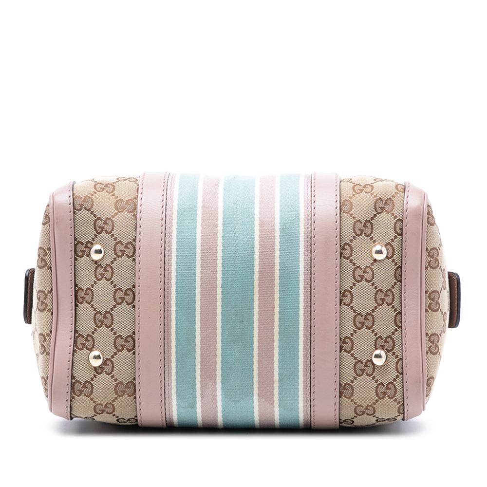 Pre-Loved Gucci Small GG Canvas Web Joy Boston Bag - Picture 3 of 7